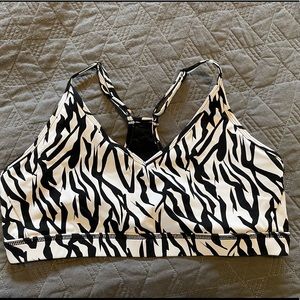 Leopard print ZYIA sports bra.